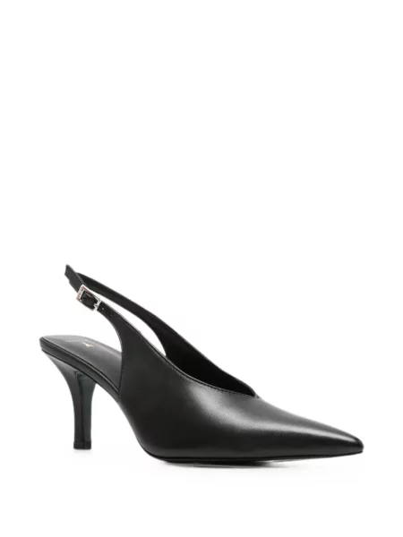 Pantofi cu toc Patrizia Pepe slingback negru