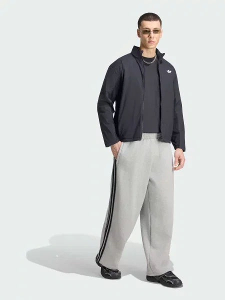 Ветровка Adidas в полоску черная