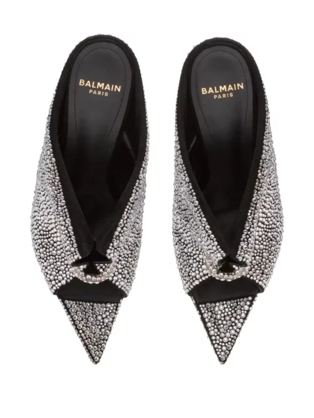 Pantofi cu toc Balmain gri