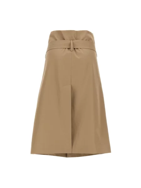 VETEMENTS spódnica Deconstructed Trenchcoat mini prosta beżowy