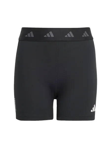 ADIDAS SPORTSWEAR Pantaloni sport TECHFIT Short gri / negru alb