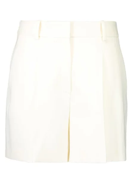 Szorty Michael Kors Collection z cekinami dwurzędowe garniturowe białe