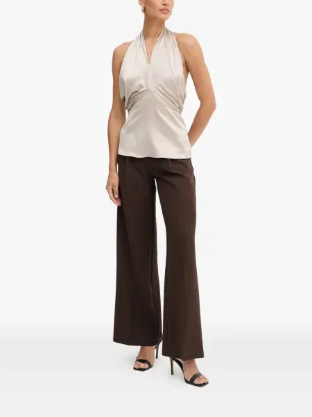 Top Guess cu volane cu gât halter