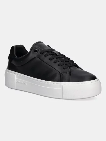 Сникърси Calvin Klein Ff Cupsole Lace Up Lth черен