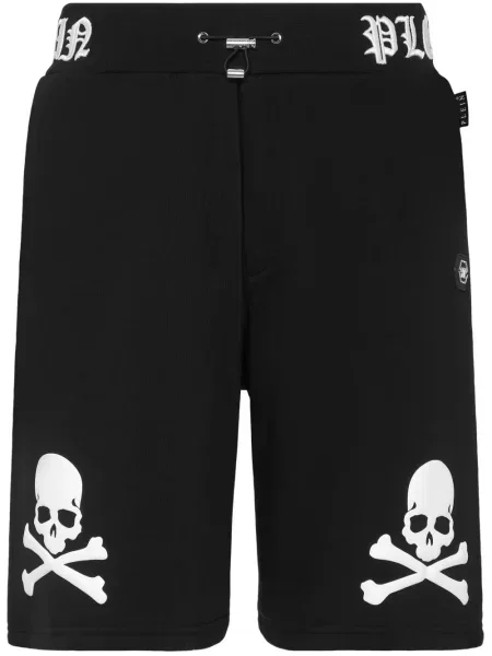 Pantaloni scurți Philipp Plein cu imagine negru