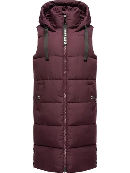 NAVAHOO Vestă roșu bordeaux alb