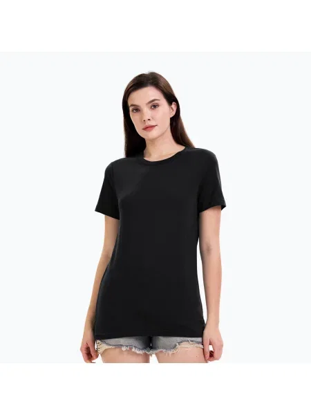 Tricou termoactiv pentru femei WOOLCANO Merino negru