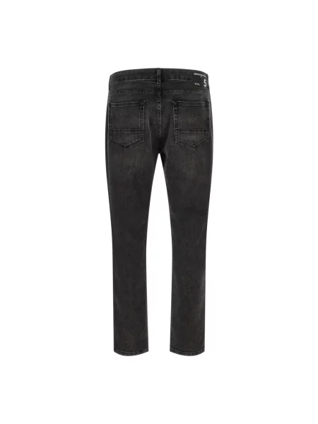Jeansy Department Five z kamieniami czarne