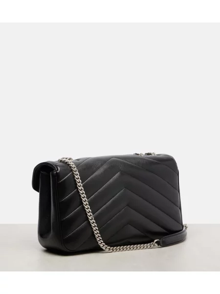 Geanta de piele Saint Laurent din piele negru