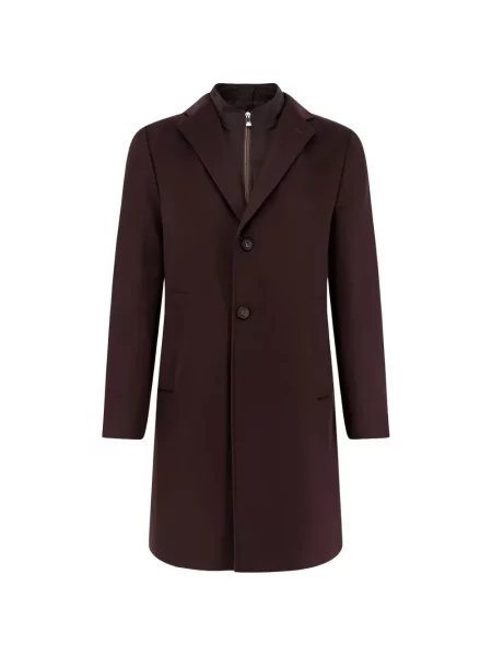 Palton Corneliani cu rever maro