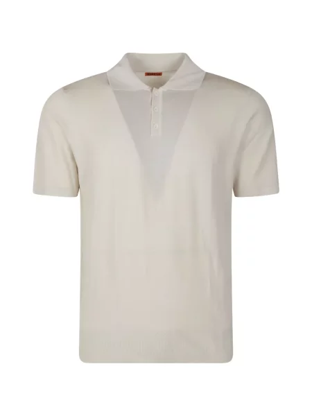 Scurt tricou polo Barena alb