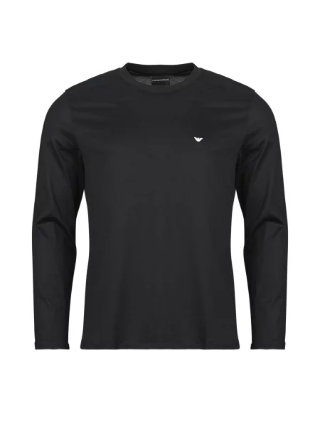 Majica z dolgimi rokavi Emporio Armani z dolgimi rokavi črna