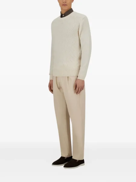 Pulover Herno din cașmir alb