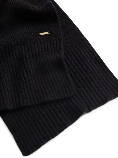 Fular Woolrich din cașmir negru