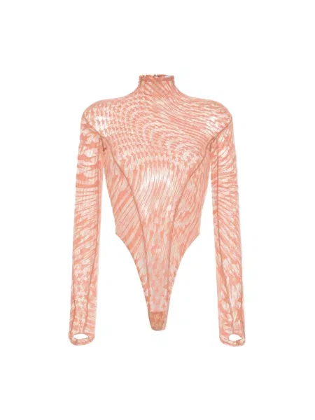 Koszulka Mugler różowa