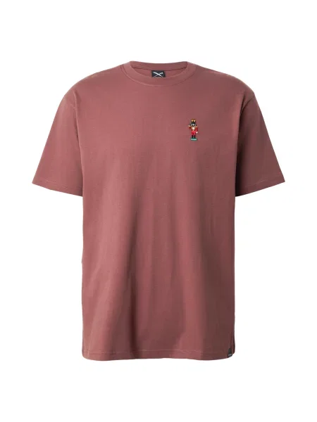 Iriedaily Tricou Nutcrax burgundy roșu