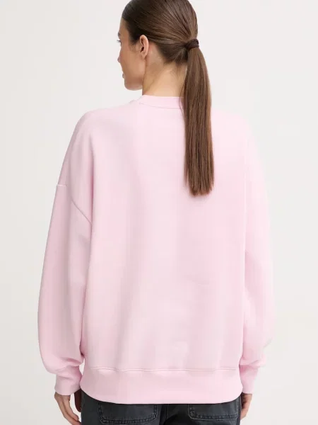 Under Armour bluza z bawełną Rival różowa