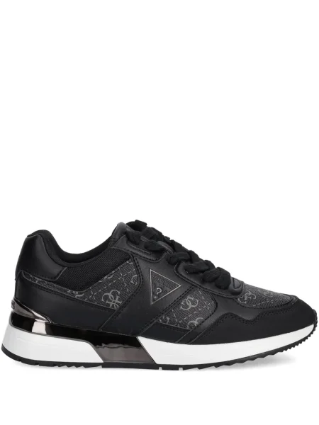 Sneakerși Guess cu autograf negru