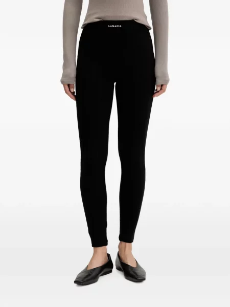 Leggings La Mania tricotate negru