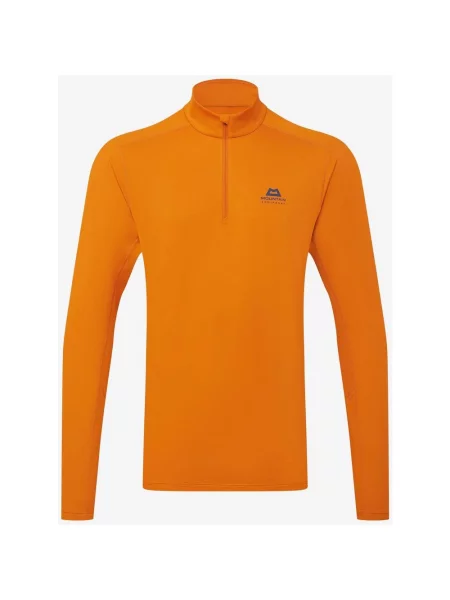 Koszulka z długim rękawem Mountain Equipment Cerrig Zip S pomarańczowa