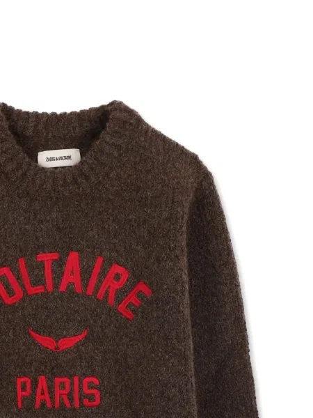 Sweter dziecięcy Zadig & Voltaire brązowy