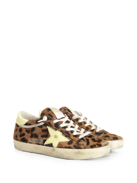 Sneakerși Golden Goose cu imagine cu model leopard maro