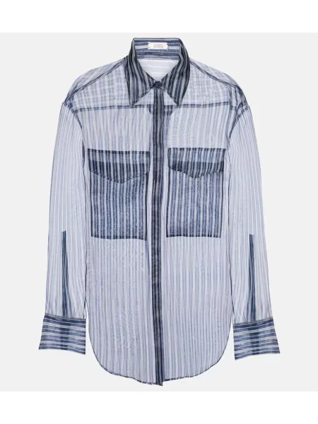 Bluză Dorothee Schumacher de mătase albastru