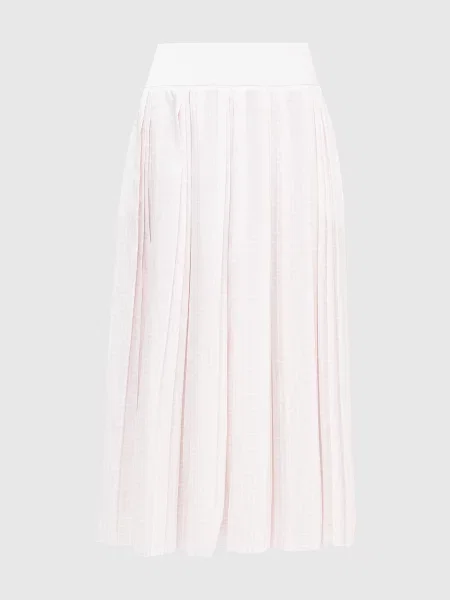 Кюлоти-плісе в візерунок монограми логотипу Balmain рожеві