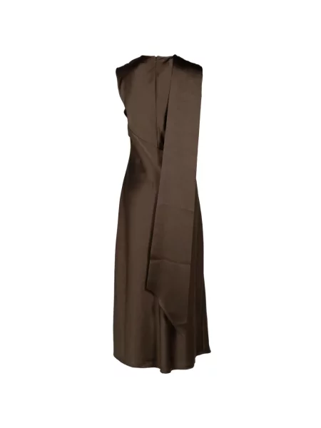 Rochie maxi Vince drapată maro