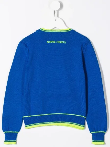 Sweter dziecięcy Alberta Ferretti niebieski