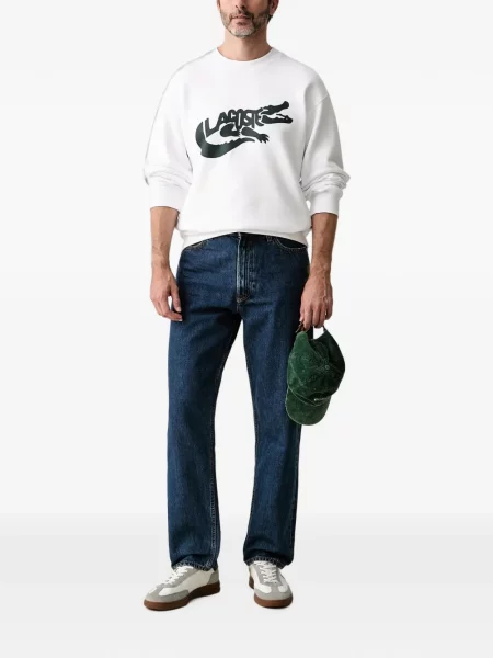 Hanorac Lacoste alb