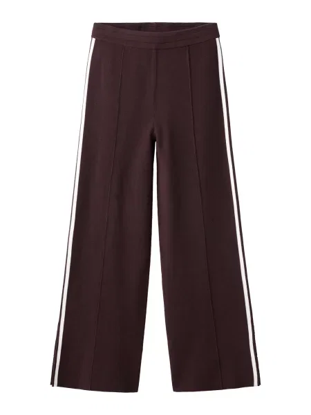 MANGO Pantaloni LATAS maro alb