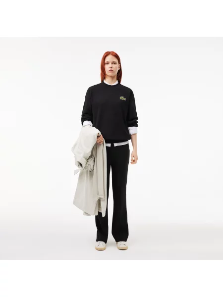 Lacoste Bluza Z Luźnym Krojem I Naszywką czarna