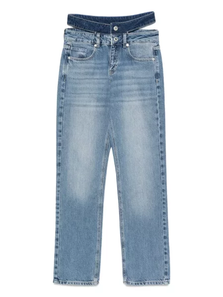 Blugi drepți Karl Lagerfeld Jeans albastru