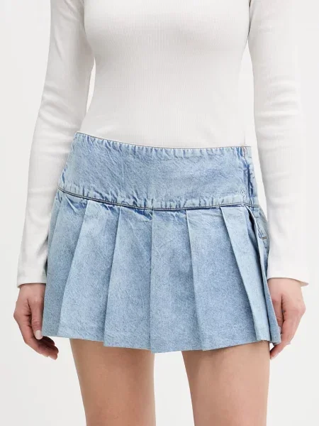 Guess Jeans fustă denim albastru