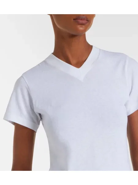 Tricou Toteme din jerseu alb