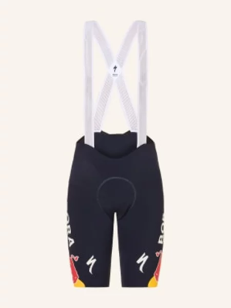 Specialized Cyklistické Kalhoty Red Bull-Bora-Hansgrohe S Ramínky A Polstrovanou Vložkou tmavě modrá červené