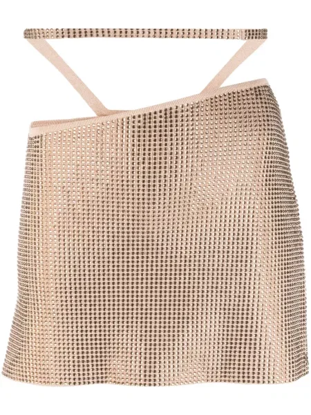 Fusta mini Andreadamo auriu