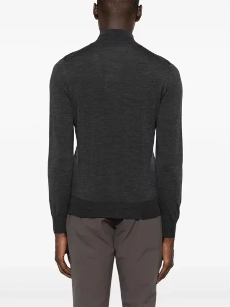 Вълнена жилетка Canali сиво