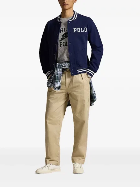 Slip de baie Polo Ralph Lauren cu imagine din jerseu alb
