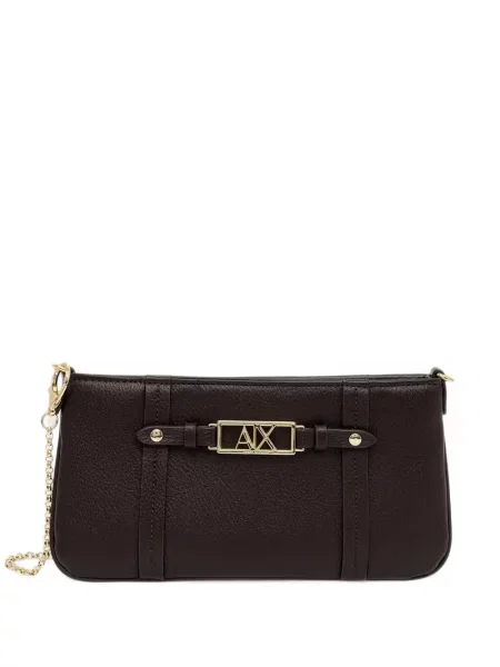Colier Armani Exchange cu autograf maro