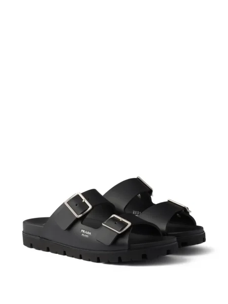 Sandale Prada cu cataramă negru
