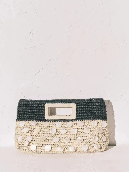 Women'secret crossbody torba za žene pletena bež