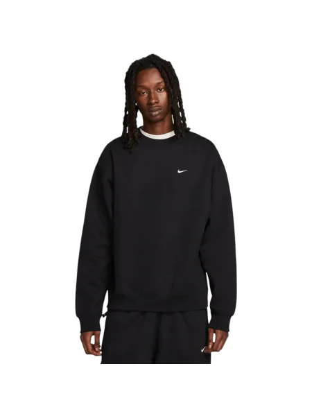 Hanorac crewneck Nike din fleece negru