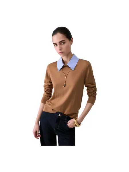 Sweter Liu Jo wełniany beżowy