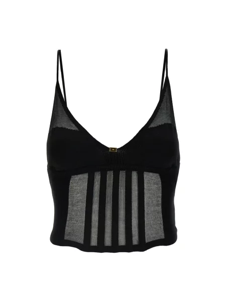 Top Elisabetta Franchi czarny
