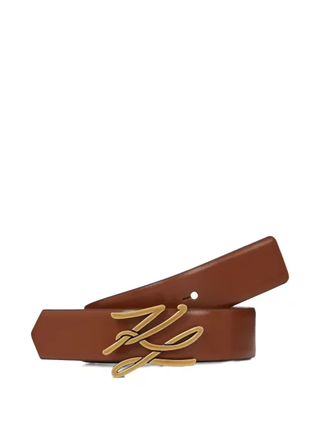 Remen Karl Lagerfeld s autogramom smeđa