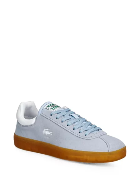 Sneakerși Lacoste cu broderie albastru