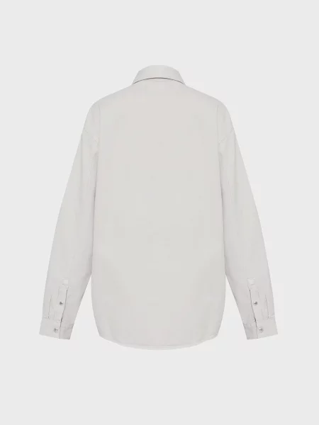 Джинсовая рубашка Karl Lagerfeld Jeans серая
