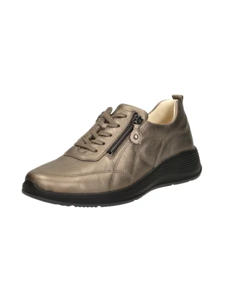Sneakersy Waldläufer skórzane brązowe